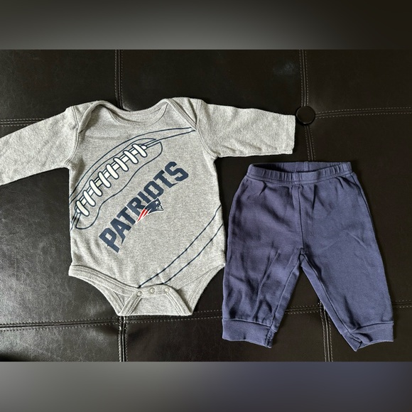 Baby Outfits - Ralph Lauren coverall, NFL Team Apparel onesies, Carter’s pants - Picture 4 of 9